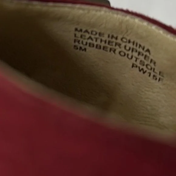 Michael Kors Burgundy Suede Kitten Heels with Rhinestone Buckle – Size 5M - Picture 11 of 11